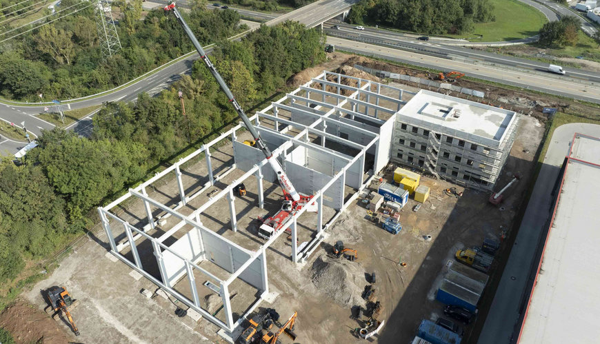 Develon: Bauarbeiten am neuen Firmensitz in Mannheim schreiten z&uuml;gig voran